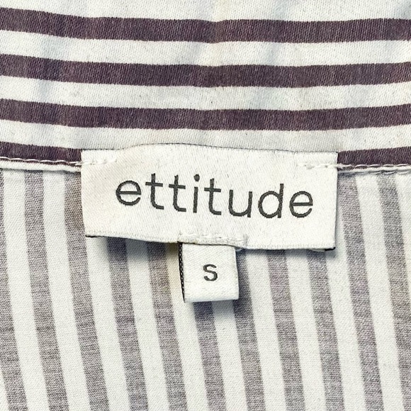 Ettitude CleanBamboo Striped Pajama Set, Top S + Bottom M - Picture 6 of 13